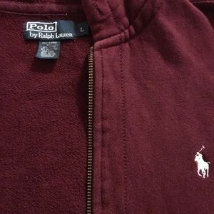 Men’s Maroon Polo Ralph Lauren Zip Up Hoodie